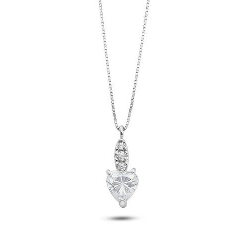 Halskette Ambrosia Dame DEA DI LUCE in Weißgold Zircone AGZ402 - AGZ402